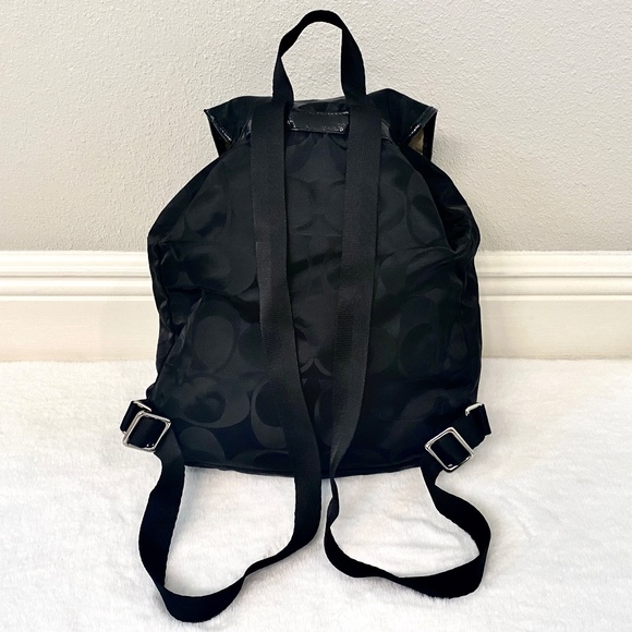 COACH Black Large Signature Backpack main image 2